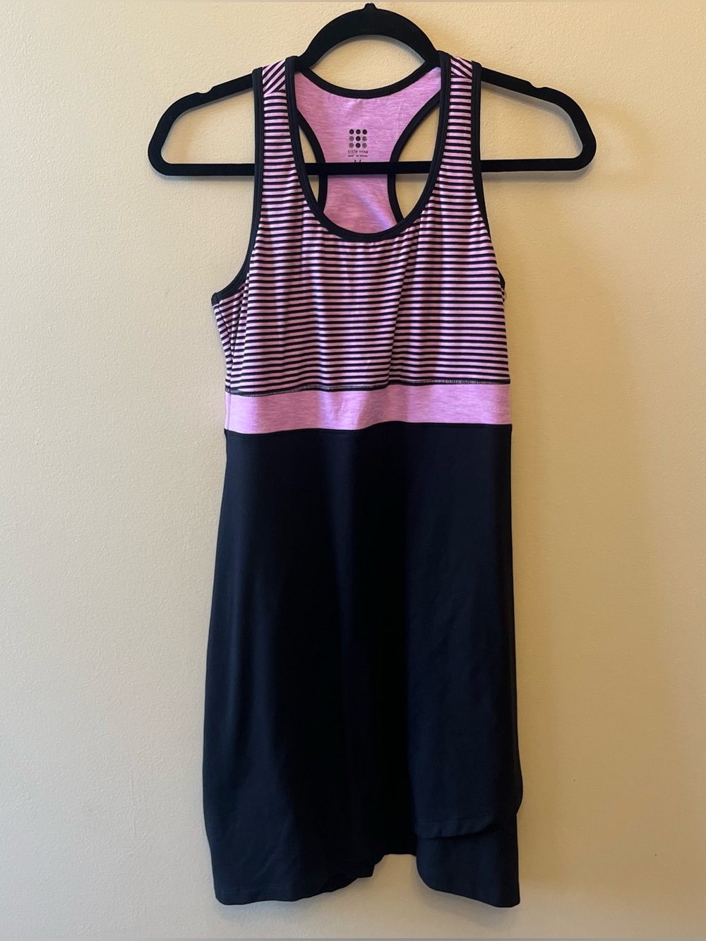 Title Nine Connelly Activewear Dress Women's Size Medium Striped Racerback